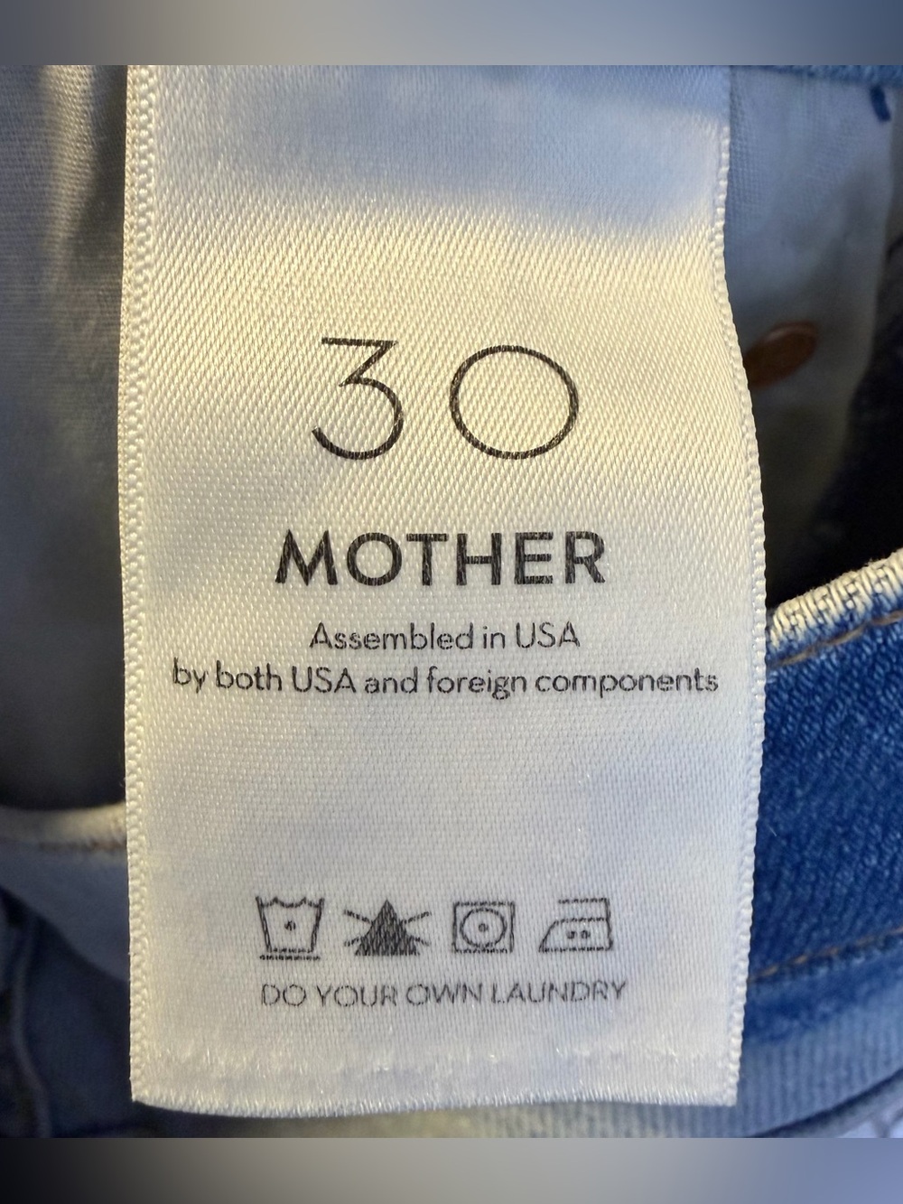 Mother Superior The Rascal Ankle Undone Hem Vacation Temptation Jeans Size 30 - Picture 9 of 13